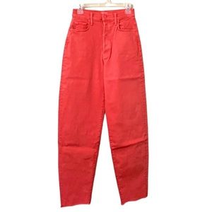 Mother Denim The Curbside Heel Fray Denim Jeans Size 27